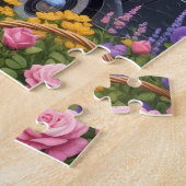 Vintage Cottage Bed & Breakfast Tuin Legpuzzel (Zijkant)