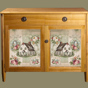 Vintage Cottage Bloemendecoupe Papier