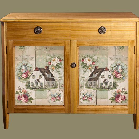 Vintage Cottage Bloemendecoupe Papier