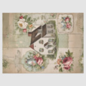 Vintage Cottage Bloemendecoupe Papier (Voorkant)