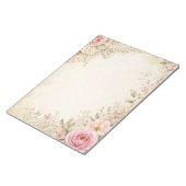 Vintage Cottage Bloemige Notitieblok (Schuin)