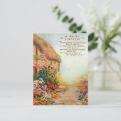 Vintage Cottage Garden 1917 Birthday Briefkaart (Staand voorkant)