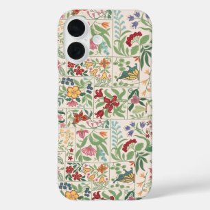 Vintage Cottagecore Bloemmotief Aangepaste Zachte  iPhone 16 Hoesje