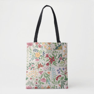 Vintage Cottagecore Bloemmotief Aangepaste Zachte Tote Bag
