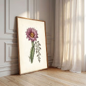 Vintage Cottagecore Cactus Kunstprint Poster