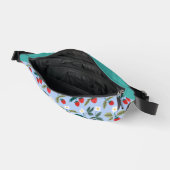 Vintage Cottagecore Strawberry Pattern Heuptasje (Open)
