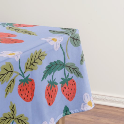 Vintage Cottagecore Strawberry Pattern Tafelkleed (Voorbeeld)
