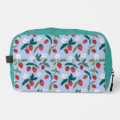 Vintage Cottagecore Strawberry Pattern Toilettasje (Voorkant)