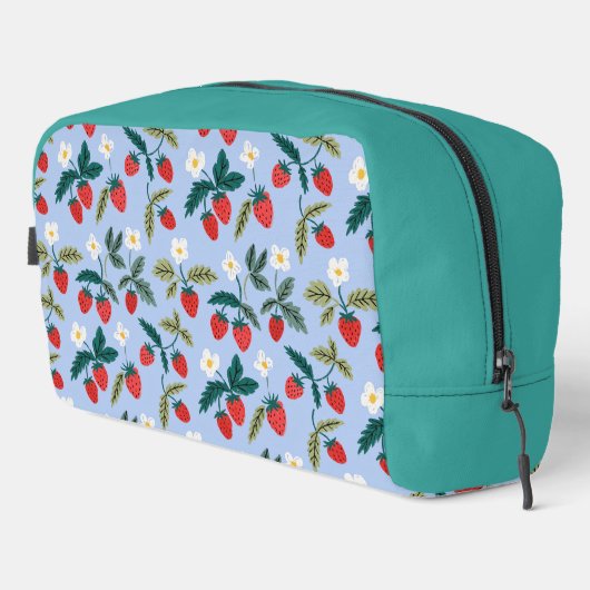 Vintage Cottagecore Strawberry Pattern Toilettasje (Rechterhoek)