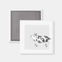 Vintage Cottagecore Varken LineArt Minimalistische