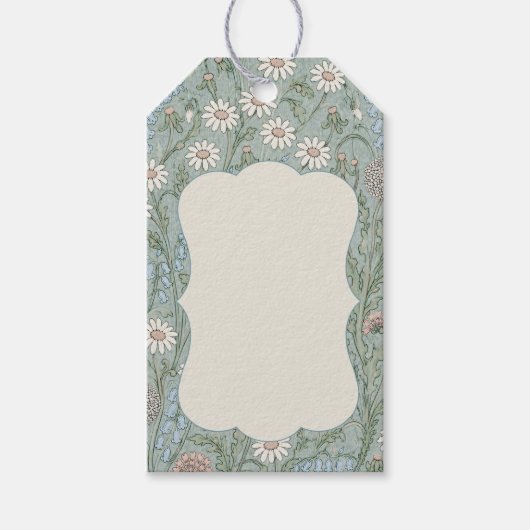 Vintage Cottagecore Wilde Bloemen Cadeaulabel (Voorkant)