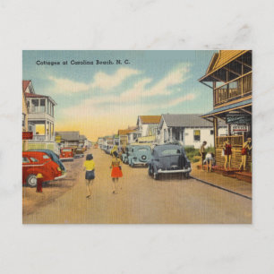 Vintage, Cottages in Carolina Beach North Carolina Briefkaart