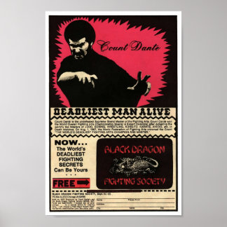 Vintage Count Dante Ad Poster