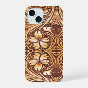 vintage Country Leren western iPhone 15 Hoesje