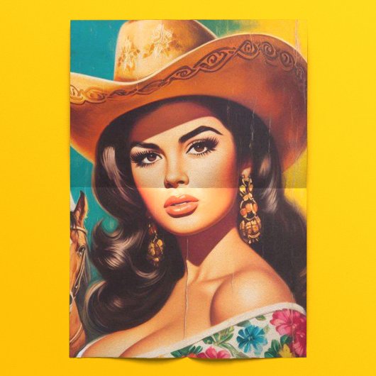 Vintage Country Pin-up Tissuepapier