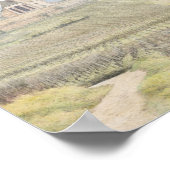 Vintage Countryside Church Sketch – Rustic Vineyar Poster (Hoek)