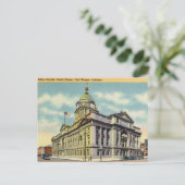 Vintage, Court House, Fort Wayne, Indiana Briefkaart (Staand voorkant)