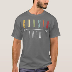 Vintage Cousin Crew Kids Women Men Girl Funny Gif T-shirt