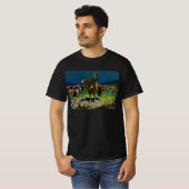 Vintage Cowboy, boerenboerderij op het Boerderij T-shirt (Voorkant volledig)
