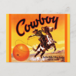 Vintage Cowboy Brand Tustin Fruit Briefkaarten