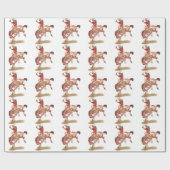 Vintage Cowboy Cadeaupapier (Vlak)