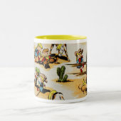 Vintage Cowboy Cowgirl Mok (Center)