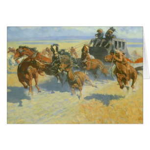 Vintage Cowboy, Neerhalend de Nachtleider, Remingt