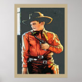 Vintage Cowboy Poster (Voorkant)