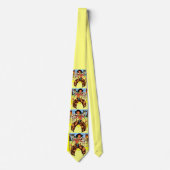 vintage cowboy print stropdas (Voorkant)