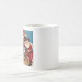 Vintage Cowboy Santa opent zijn pap Koffiemok (Center)