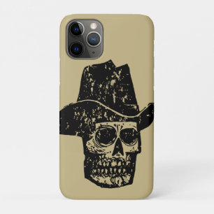 Vintage Cowboy Schedelprint met Oude Western Hoed Case-Mate iPhone Case