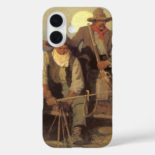 Vintage Cowboys, Het betaalpunt by NC Wyeth iPhone 16 Hoesje