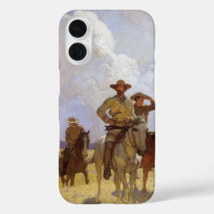 Vintage Cowboys, Het Parkman Outfit door NC Wyeth iPhone 16 Hoesje
