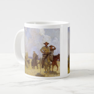 Vintage Cowboys, Het Parkman Outfit door NC Wyeth Grote Koffiekop
