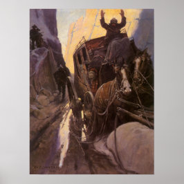 Vintage Cowboys, Houdt halt in het Canyon door NC Poster