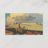 Vintage Cowboys, Open Range door Maynard Dixon Visitekaartje (Achterkant)