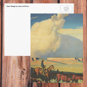 Vintage Cowboys, Open Range van Maynard Dixon Briefkaart