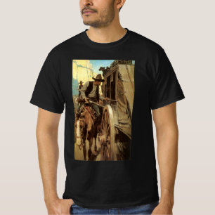 Vintage Cowboys, The Admirable Outlaw van NC Wyeth T-shirt