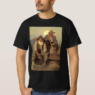 Vintage Cowboys, The Pay Stage door NC Wyeth T-shirt