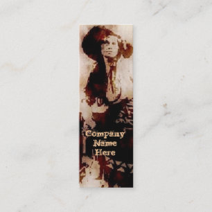 Vintage Cowgirl Grunge Bladwijzer Visitekaartjes