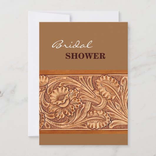 vintage cowgirl mode zuidwest leer kaart (Voorkant)