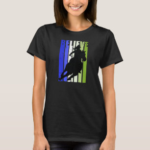 Vintage Cowgirls Dames Meisjes Motiverend Paard R T-shirt
