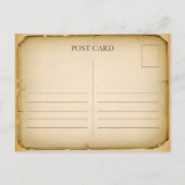 Vintage Cozy Winter Postcard – Season’s Greetings  Feestdagenkaart (Achterkant)