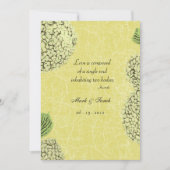 Vintage Crackle Hydrangea Weddenschap Kaart (Voorkant)