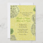 Vintage Crackle Hydrangea Weddenschap Kaart (Achterkant)