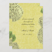 Vintage Crackle Hydrangea Weddenschap Kaart (Voorkant / Achterkant)