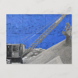 Vintage Crane Operator Northwest Crane Briefkaart