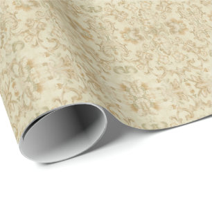Vintage Creams Floral Gift Wrapping Paper Cadeaupapier