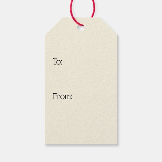 Vintage Creeping Santa Cadeaulabel (Achterkant)