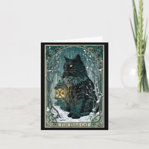 Vintage Creepmas De Yule Kat Tarotkaart Donker Ker Kaart